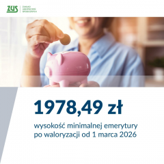ZUS wypłaca zwaloryzowane świadczenia – harmonogram na marzec