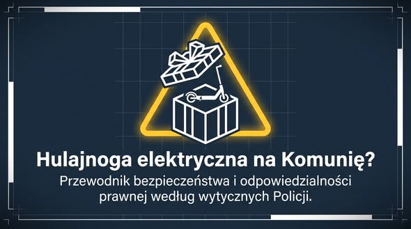 Hulajnoga elektryczna na komunię? Policja apeluje: dopiero od 13. roku życia