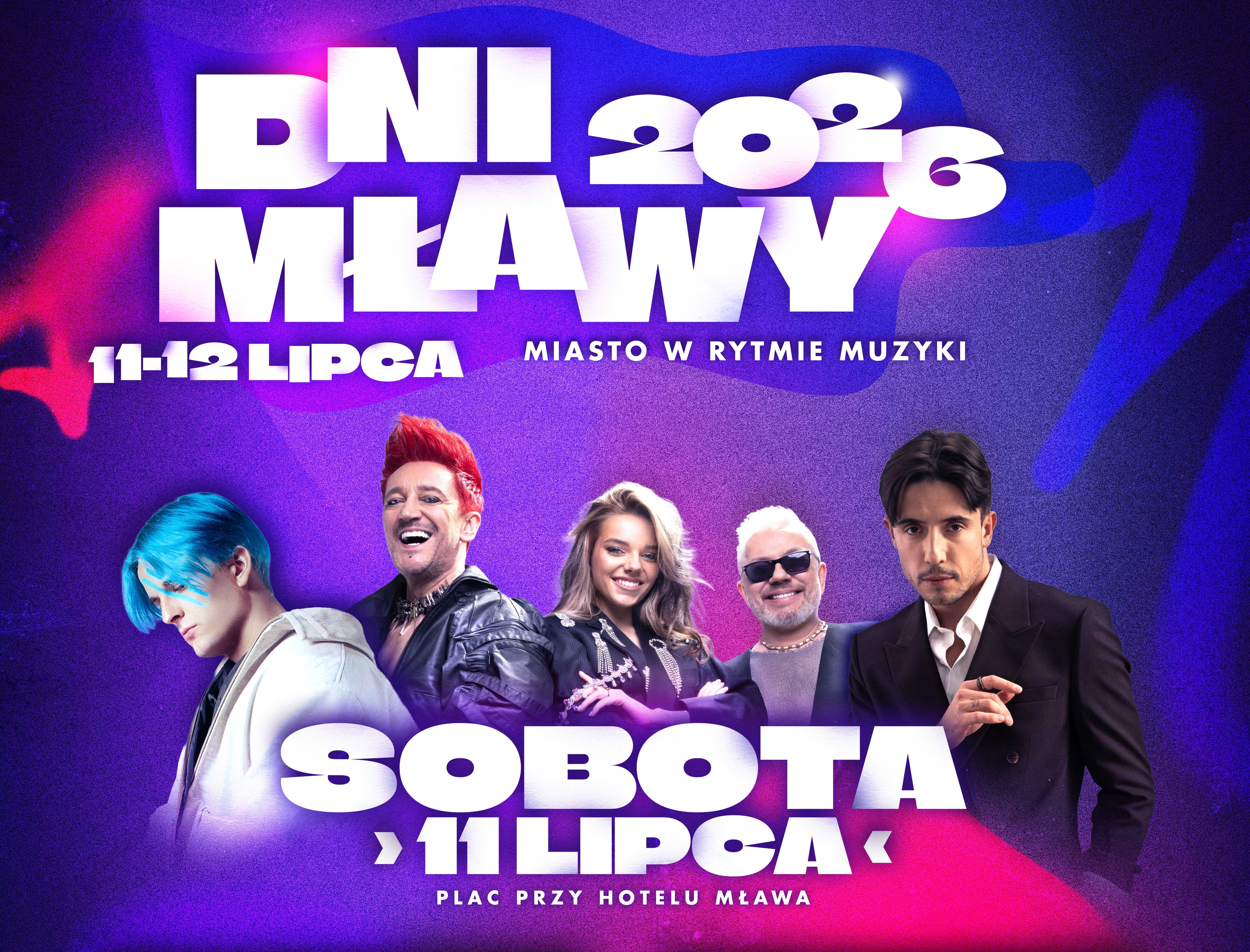 DNI MŁAWY 2026 – znamy program koncertów i wydarzeń towarzyszących