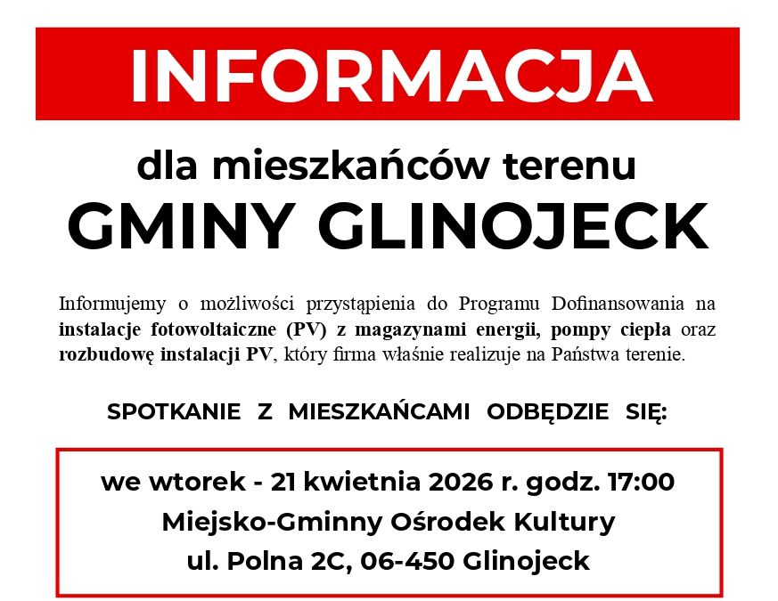 Zaproszenie na spotkanie w sprawie fotowoltaiki, magazynów energii i pomp ciepła