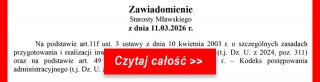 Zawiadomienie o wszczęciu postępowania z dnia 11.03.2026 r.