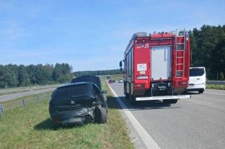 Zderzenie na „siódemce”.  Trzy  osoby w szpitalu