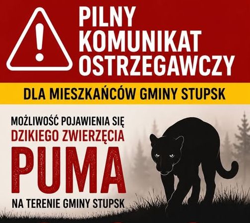 Pilny komunikat ostrzegawczy dla mieszkańców gminy Stupsk