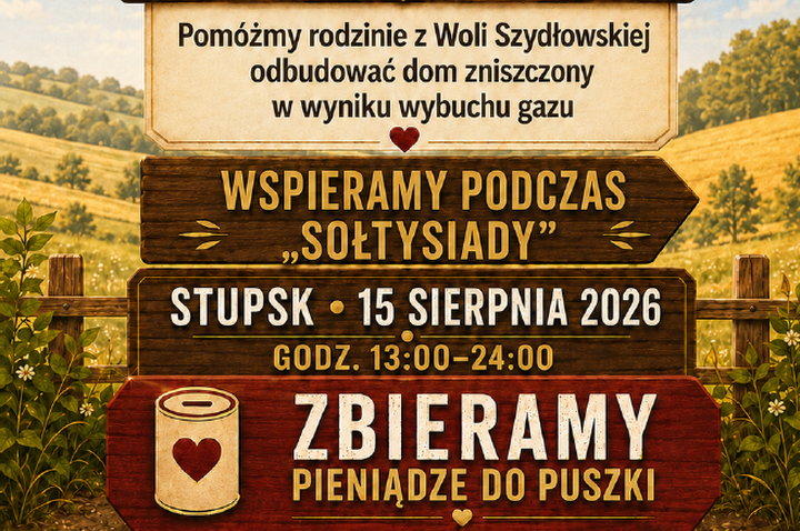 Gmina Stupsk i Stowarzyszenie „Bądźmy Razem” wspólnie pomagają rodzinie z Woli Szydłowskiej