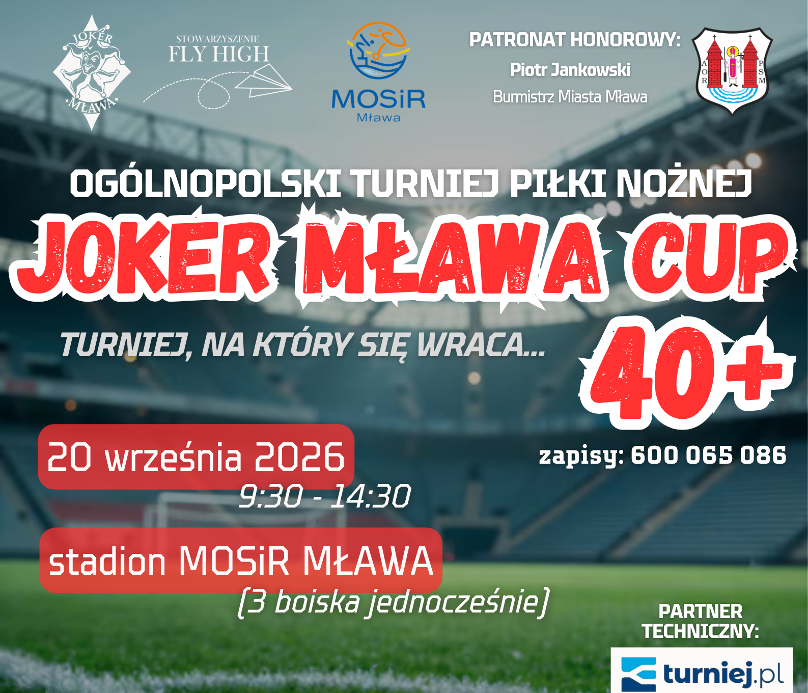 Kolejna edycja  turnieju „JOKER MŁAWA CUP 40+”