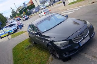Zderzenie na skrzyżowaniu ulic Tadeusza Kościuszki i Zuzanny Morawskiej