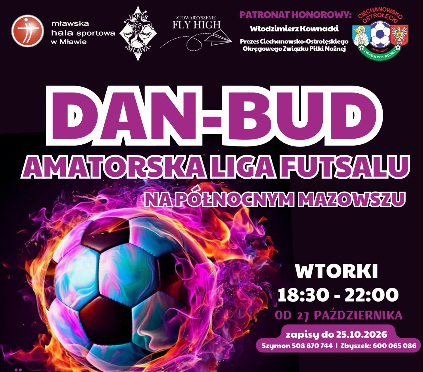 DAN-BUD Amatorska Liga Futsalu Mława 2026/2027 – ruszyły zapisy